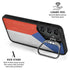 Czech Republic Flag Distressed Galaxy S25 Kickstand Case